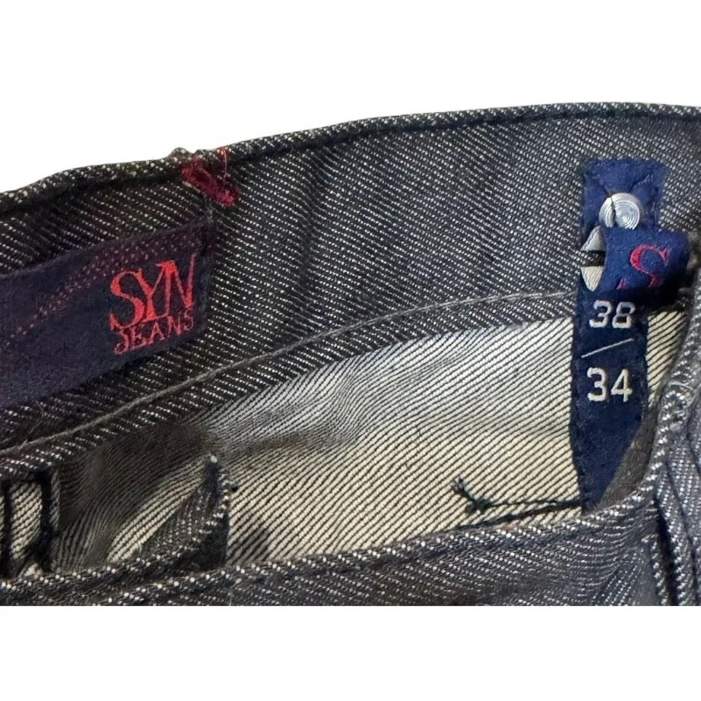SYN Men's Jeans Prowler Slim‎ Straight Pure Cotton Denim Mid-Rise Blue Sz. 38X34